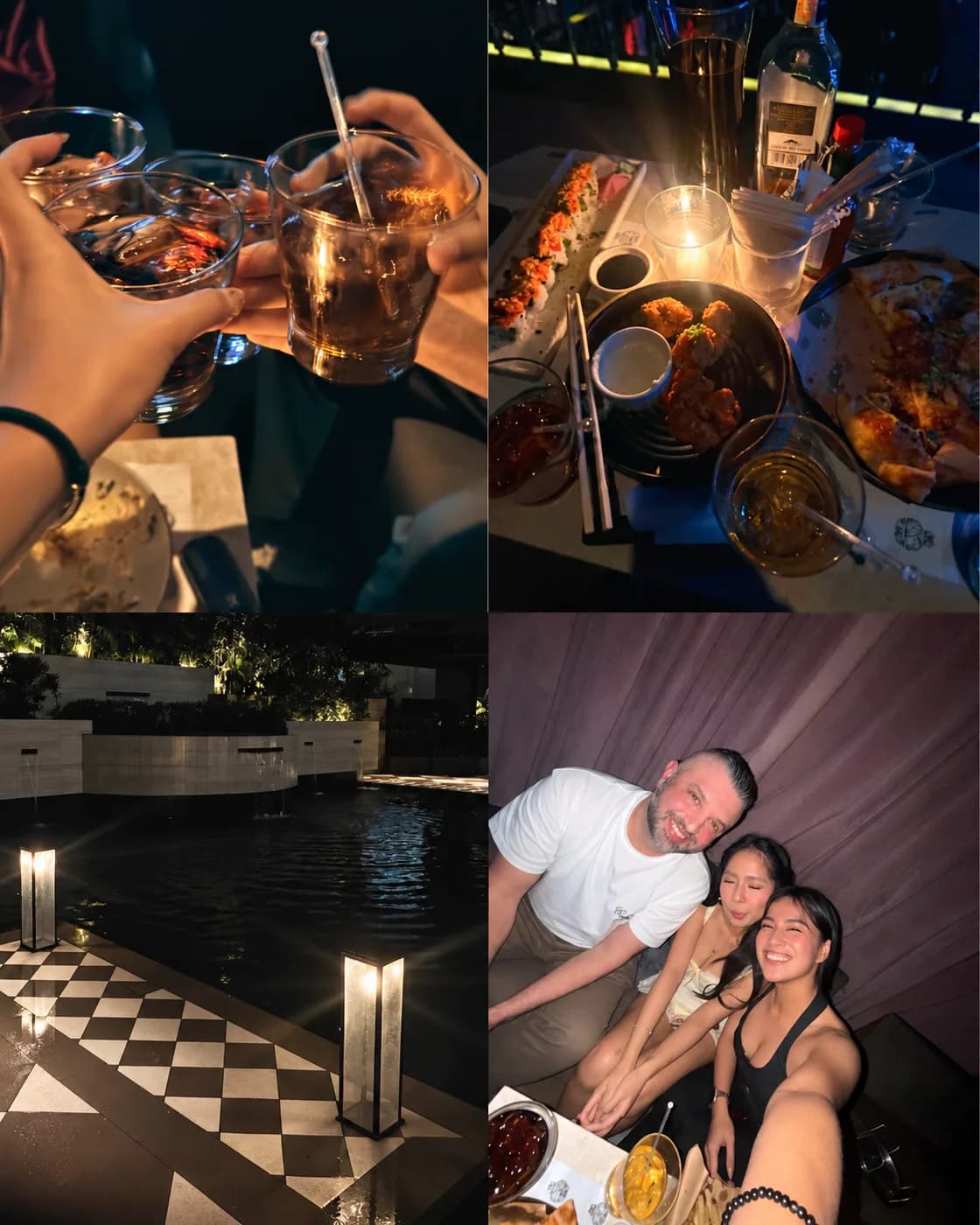 Drinks, food, the venue and friends together at Revel in Manila