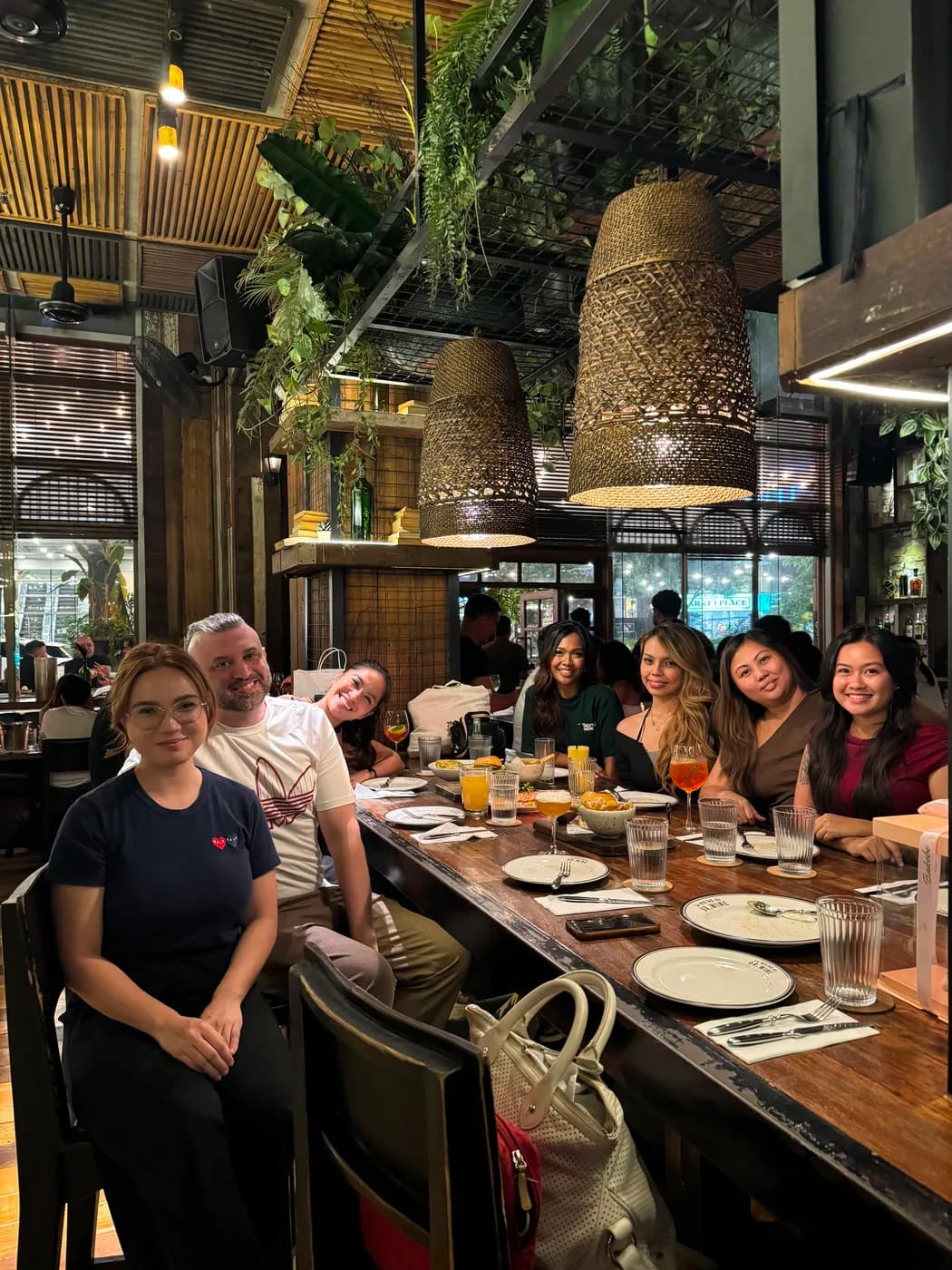 Julius and the Team Up Now team sharing lunch in Manila