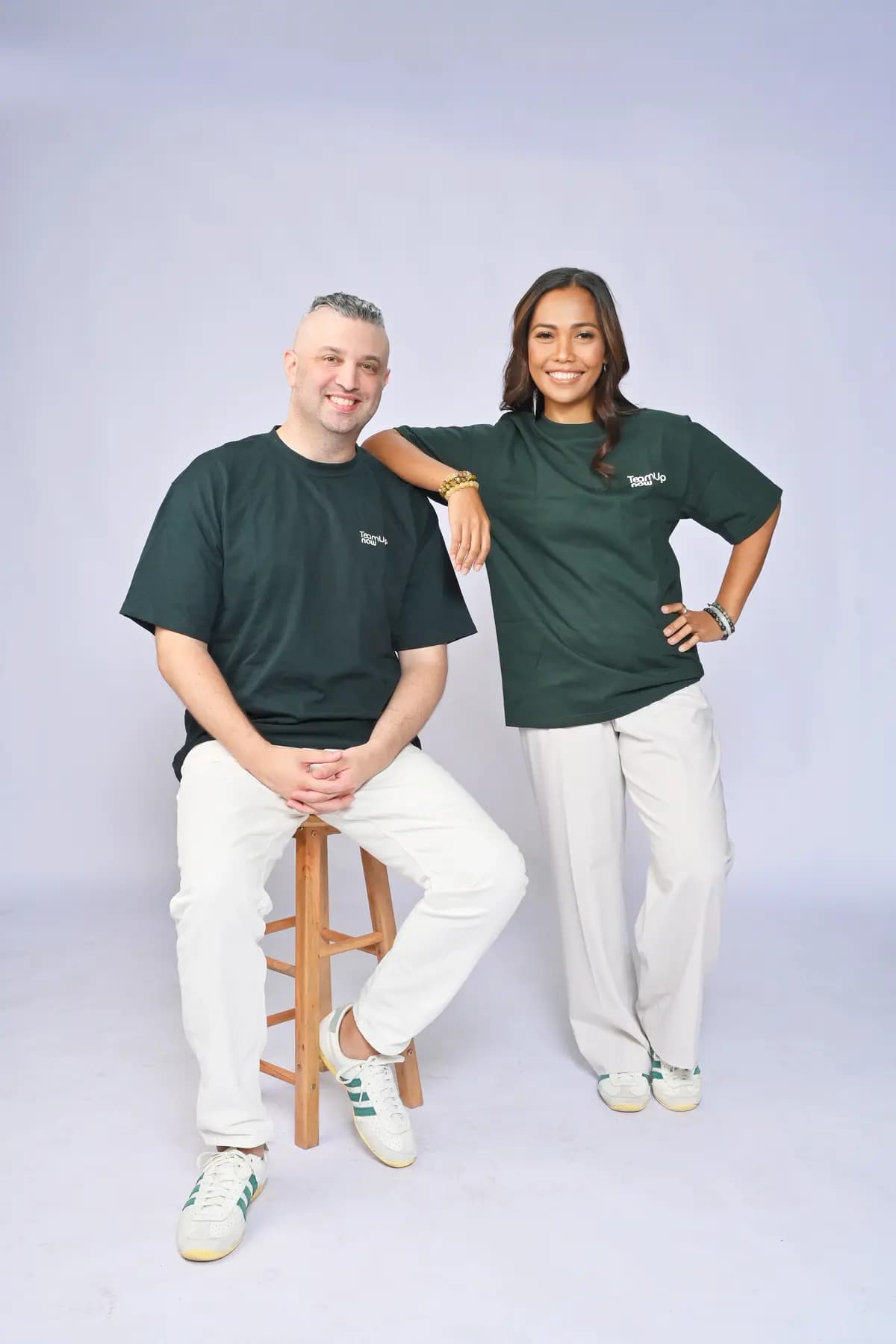Julius and Eiza, co-founders of Team Up Now